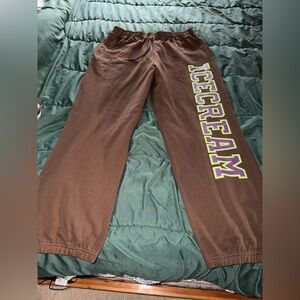 Billionaire Boys Club Ice Cream Jogger Sweatpants Brown Neon Green Purple